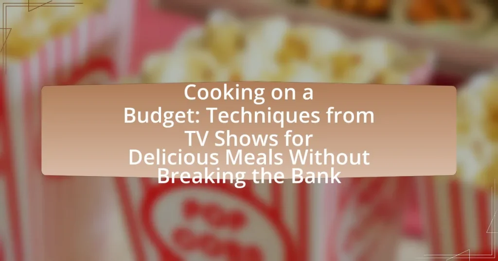 Cooking on a Budget: Techniques from TV Shows for Delicious Meals Without Breaking the Bank