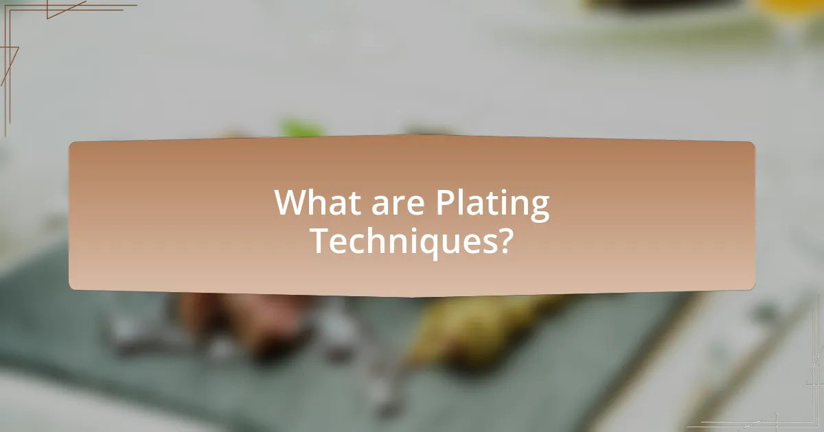 What are Plating Techniques?
